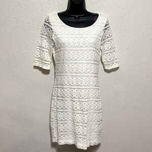 Banana Republic White Lace Dress